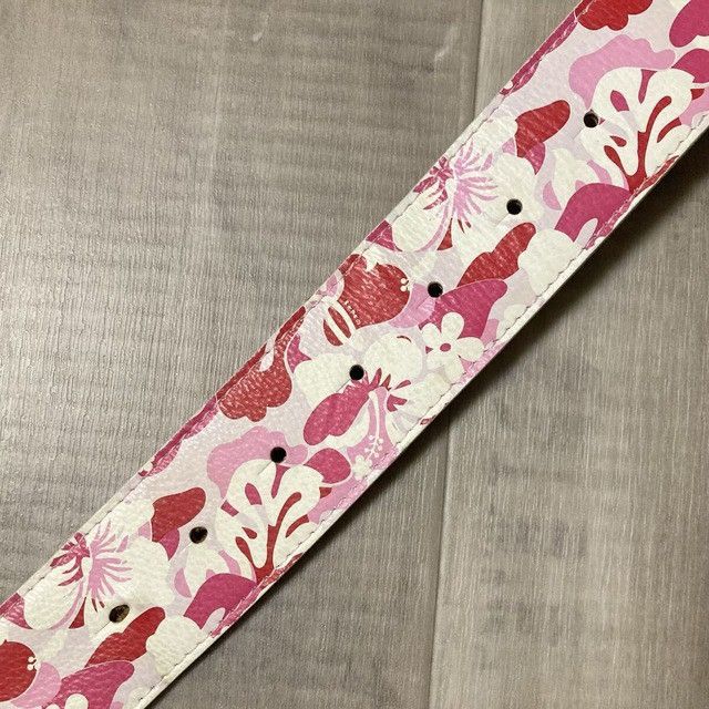 Bape BAPE Aloha Camo Pink Leather Belt a bathing ape NIGO Size ONE SIZE - 5 Thumbnail