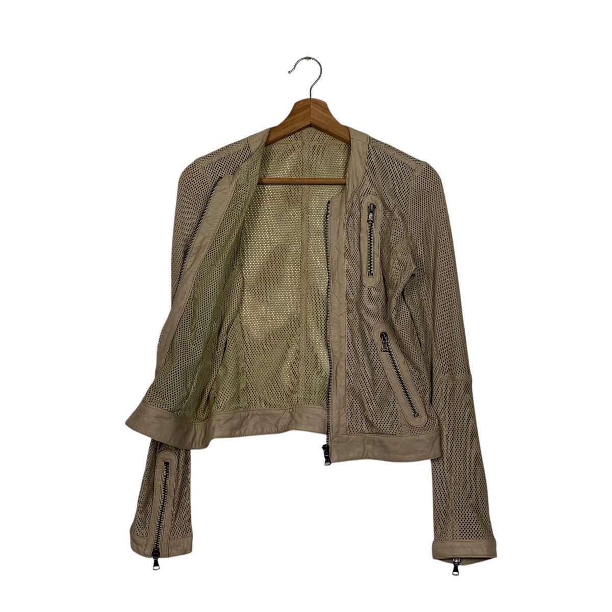 Other Ben' Mbarek See Through Leather Jacket Made In Italy Size XS / US 0-2 / IT 36-38 - 9 Thumbnail