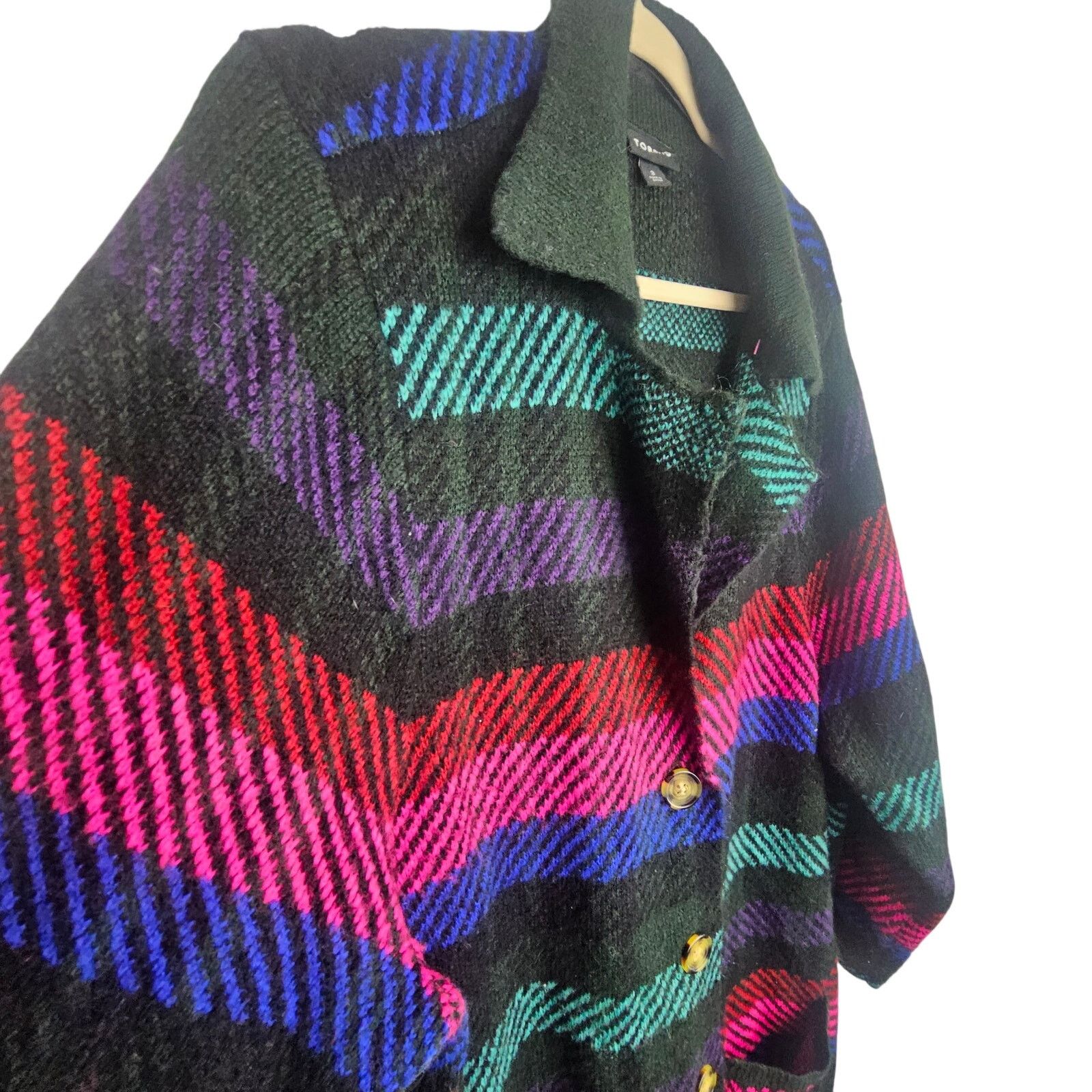 Torrid Torrid Womens Striped Coatigan Sweater Jacket 3X Whimsigoth Size 3XL / US 20-22 - 6 Thumbnail