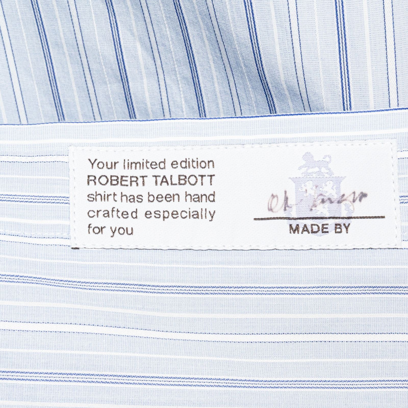 Robert Talbott Robert Talbott Estate collection Dress Shirt Blue stripe Size US M / EU 48-50 / 2 - 5 Thumbnail