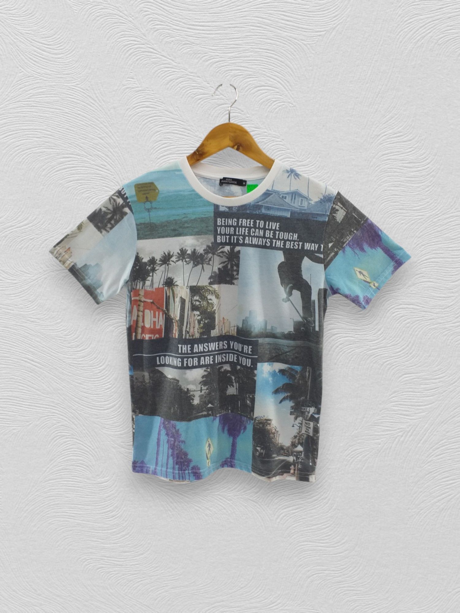 Japanese Brand Avail AVANT GARDE Fullprint City Design T-Shirt A065 Size US M / EU 48-50 / 2 - 1 Thumbnail