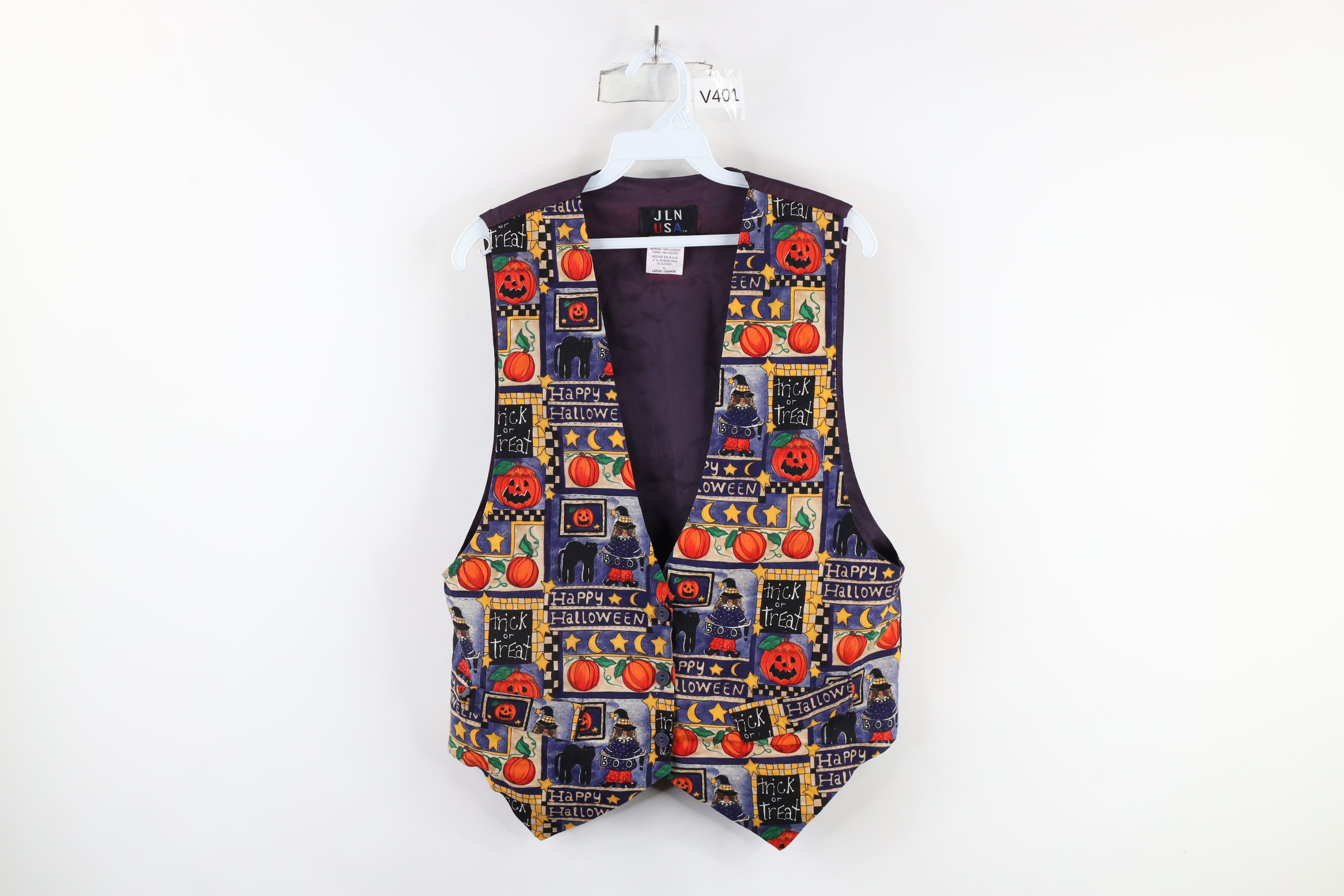 Vintage Vintage 90s Streetwear Tie Back Button Vest Jacket USA Size L / US 10 / IT 46 - 1 Thumbnail