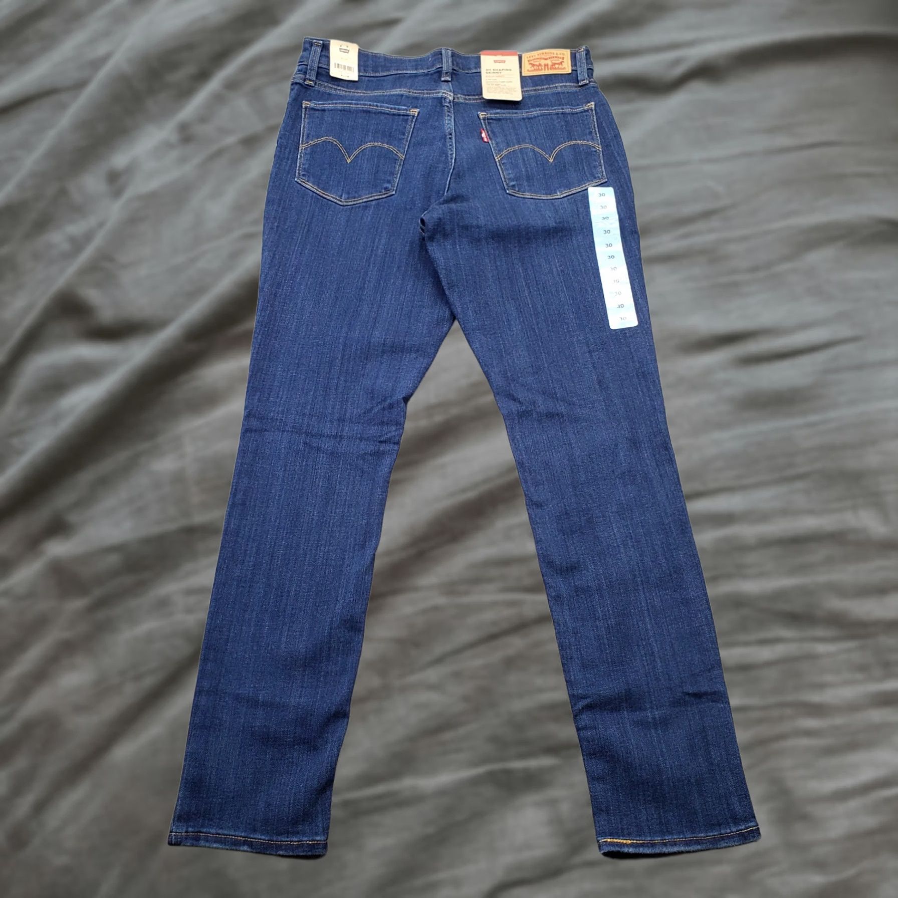 Levi's Levi's Jeans Womens 30/30 Blue Denim Stellar Stretch Mid-Rise 311 Shaping Skinny Jeans Size 30" / US 8 / IT 44 - 1 Thumbnail