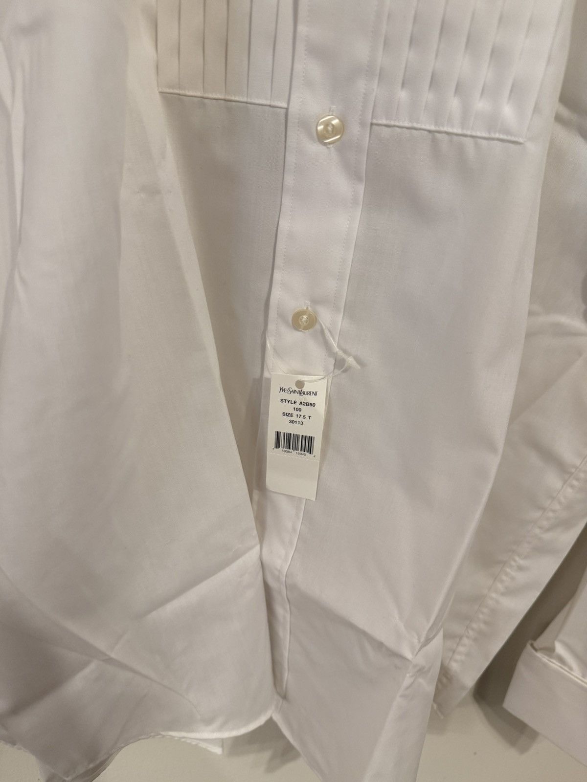 Yves Saint Laurent Vintage YSL Brand New Button Up Shirt Victorian Era Rare Size US XL / EU 56 / 4 - 3 Thumbnail