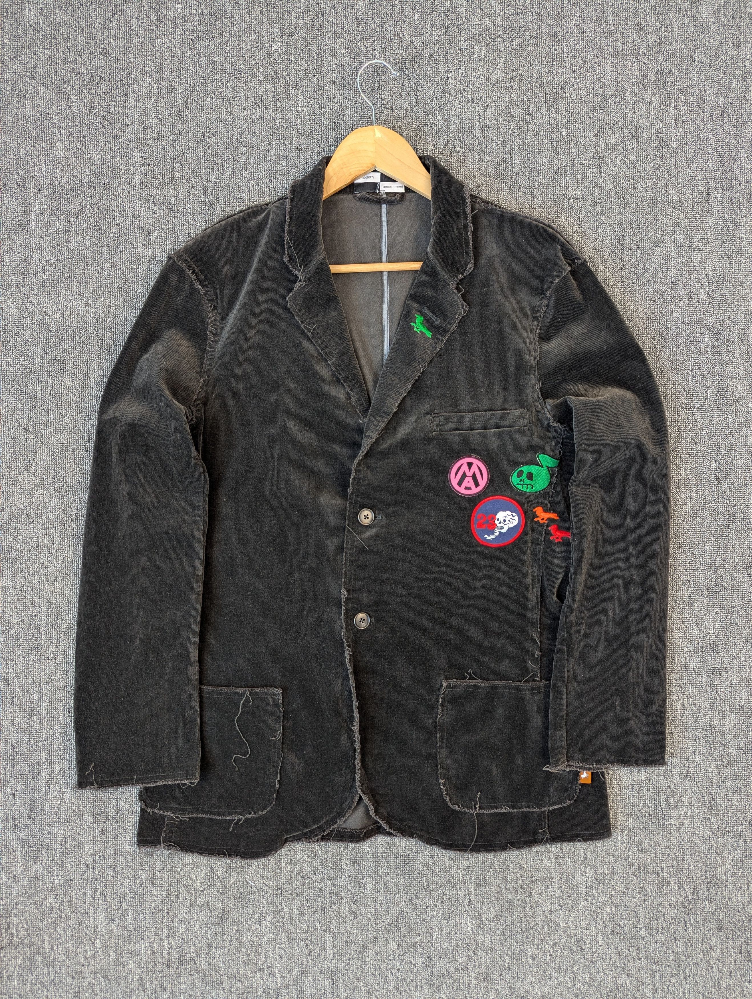 Modern Amusement Modern Amusement Distressed Style Velvet Corduroy Jacket Size US M / EU 48-50 / 2 - 1 Thumbnail