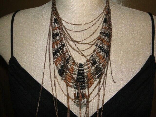 Designer The Risen Mummy Necklace Egyptian Bib Alberto Juan Size ONE SIZE - 2 Thumbnail