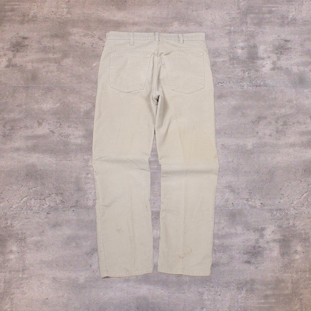 Levi's Vintage Clothing Vintage 70s Levi's Talon Corduroy Beige Straight Leg Pants Size US 32 / EU 48 - 1 Thumbnail