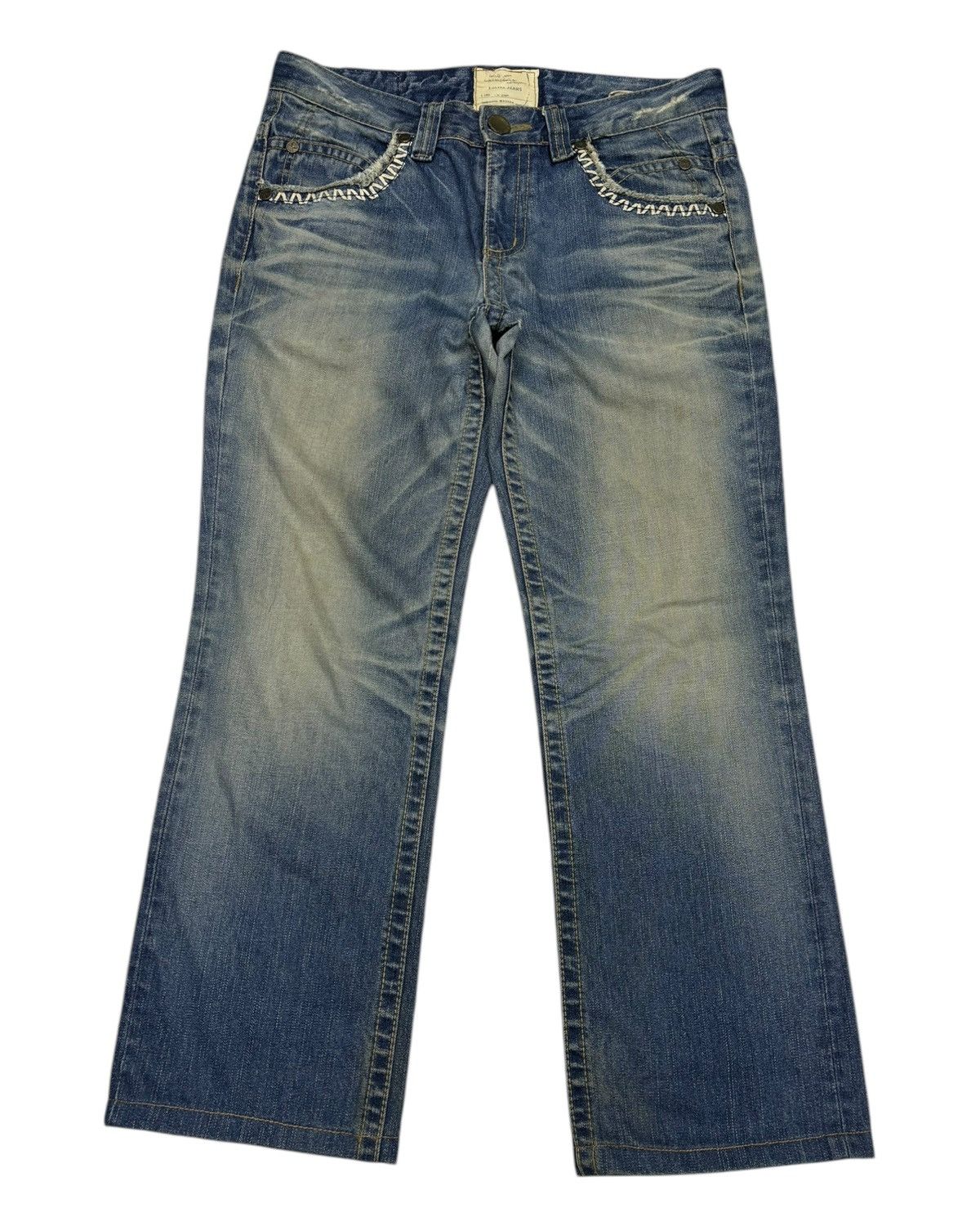 Baggy Jeans Cropped Lolita Yoshitomo Nara Distressed Denim