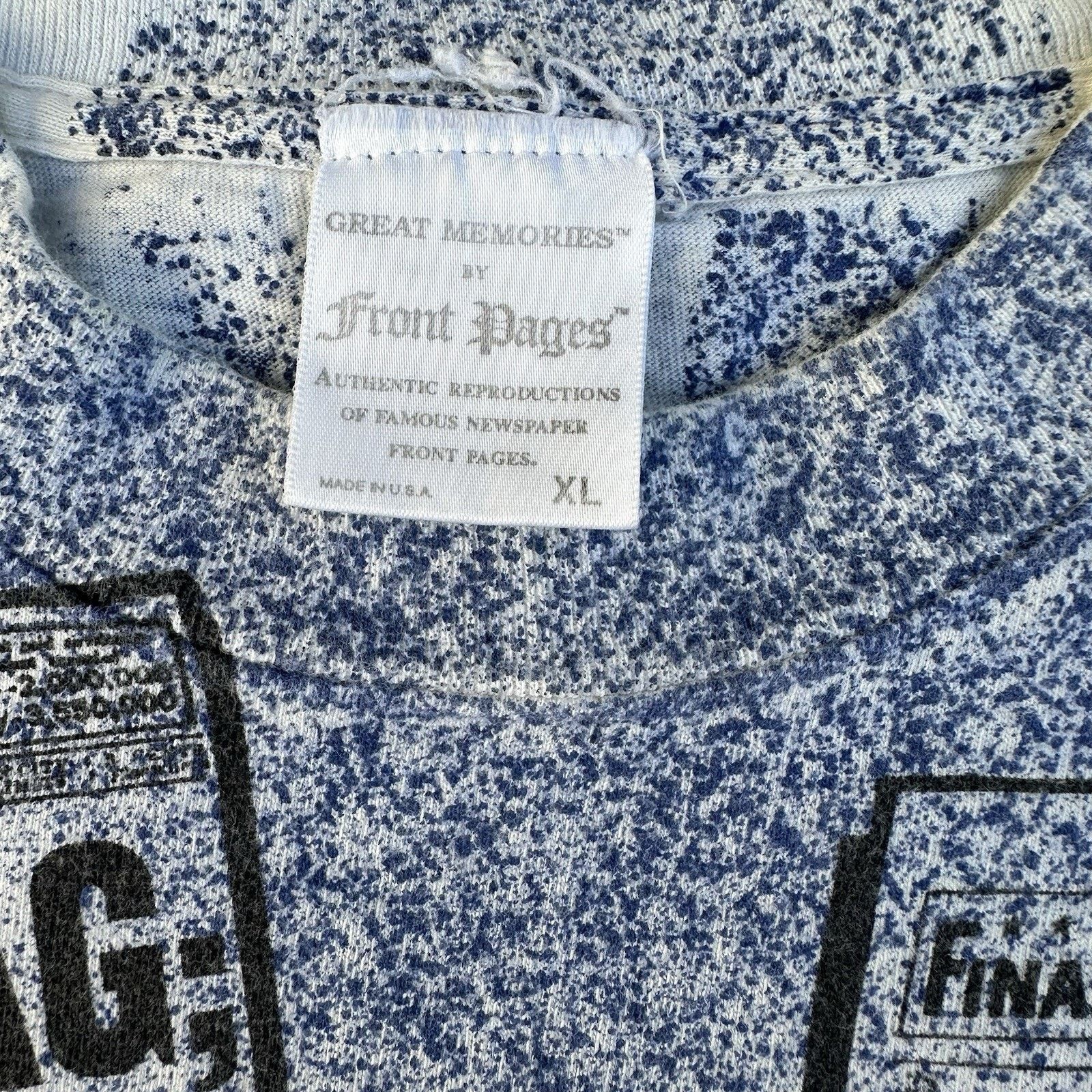 MLB × Vintage Vintage 90s Brooklyn Los Angeles Dodgers Newspaper AOP Tee Size US XL / EU 56 / 4 - 3 Thumbnail
