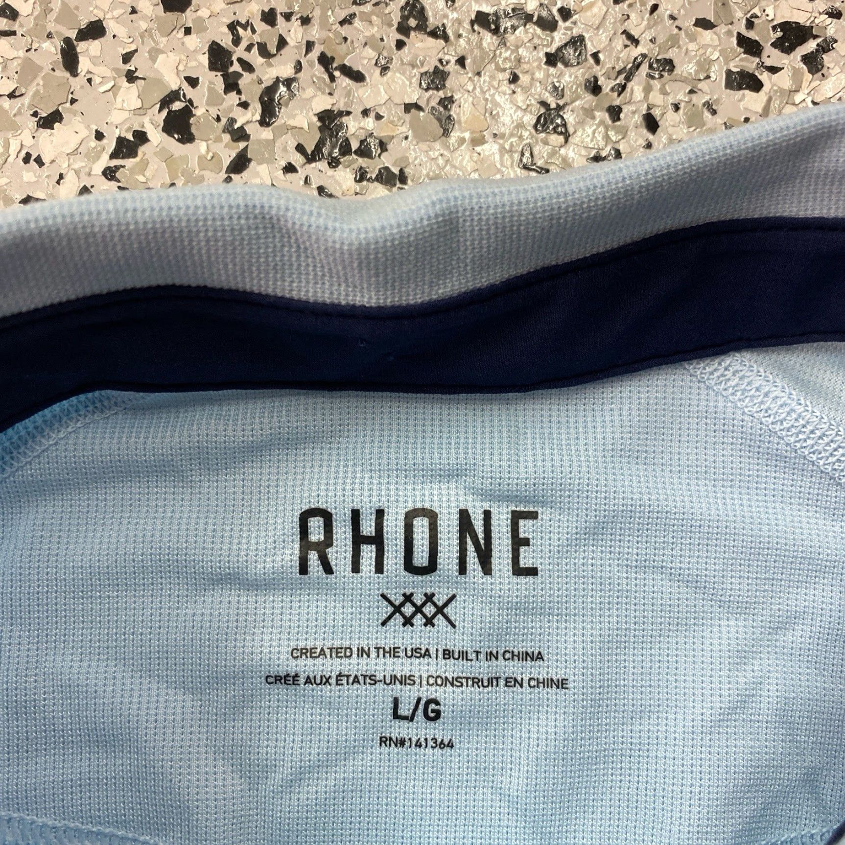 Rhone Rhone Polo Shirt Mens Large Blue Golf Performance Logo Tennis Light Size US L / EU 52-54 / 3 - 2 Thumbnail