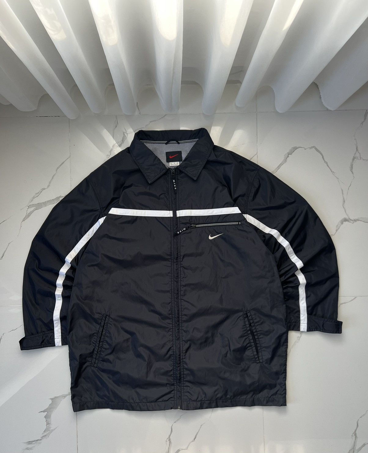 Nike × Vintage 90's NIKE RETRO RARE SWOOSH LOGO JACKET Y2K Size US XL / EU 56 / 4 - 1 Thumbnail