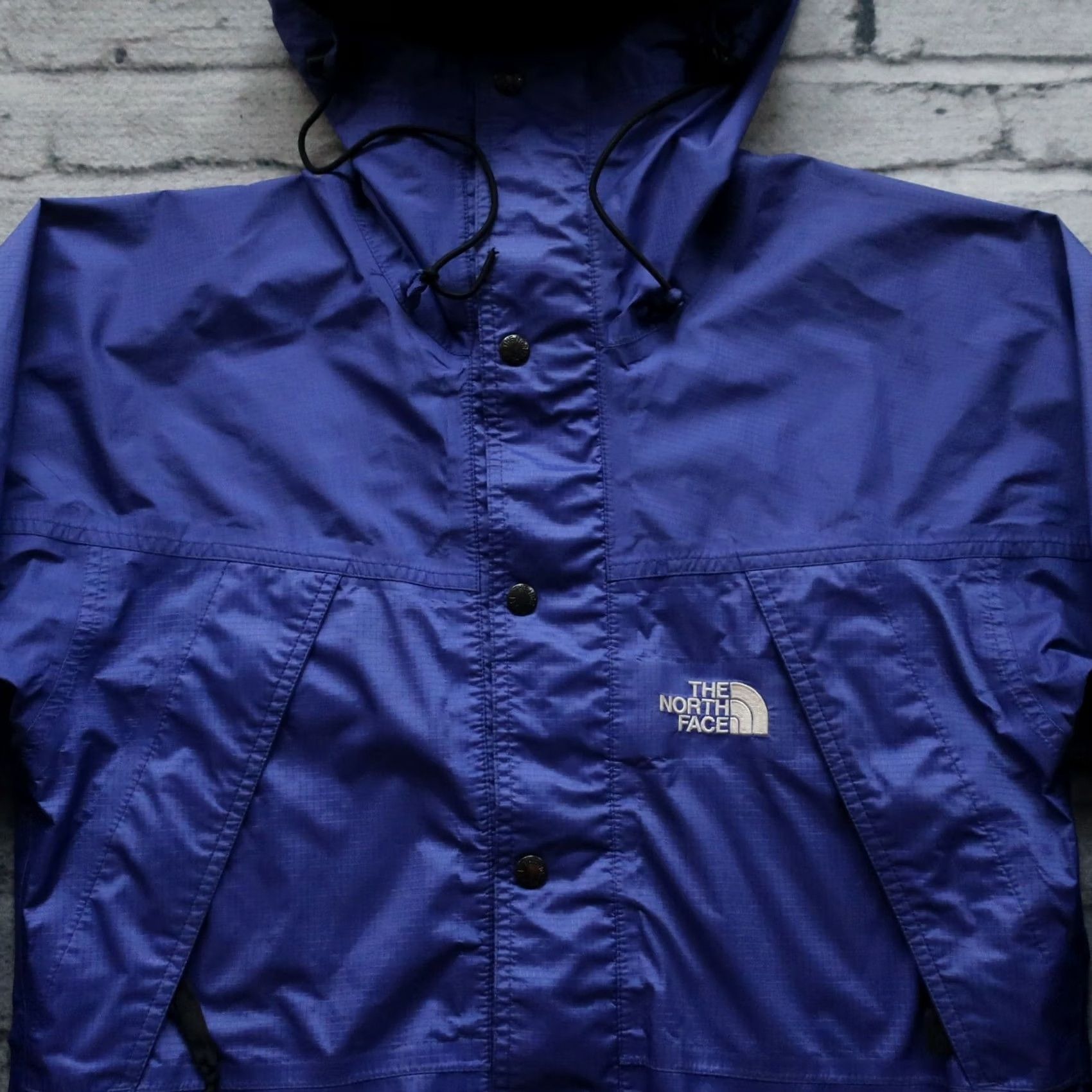 The North Face Vintage North Face Goretex Mountain Parka Jacket XS Mens Aztec Blue Size US XL / EU 56 / 4 - 2 Thumbnail