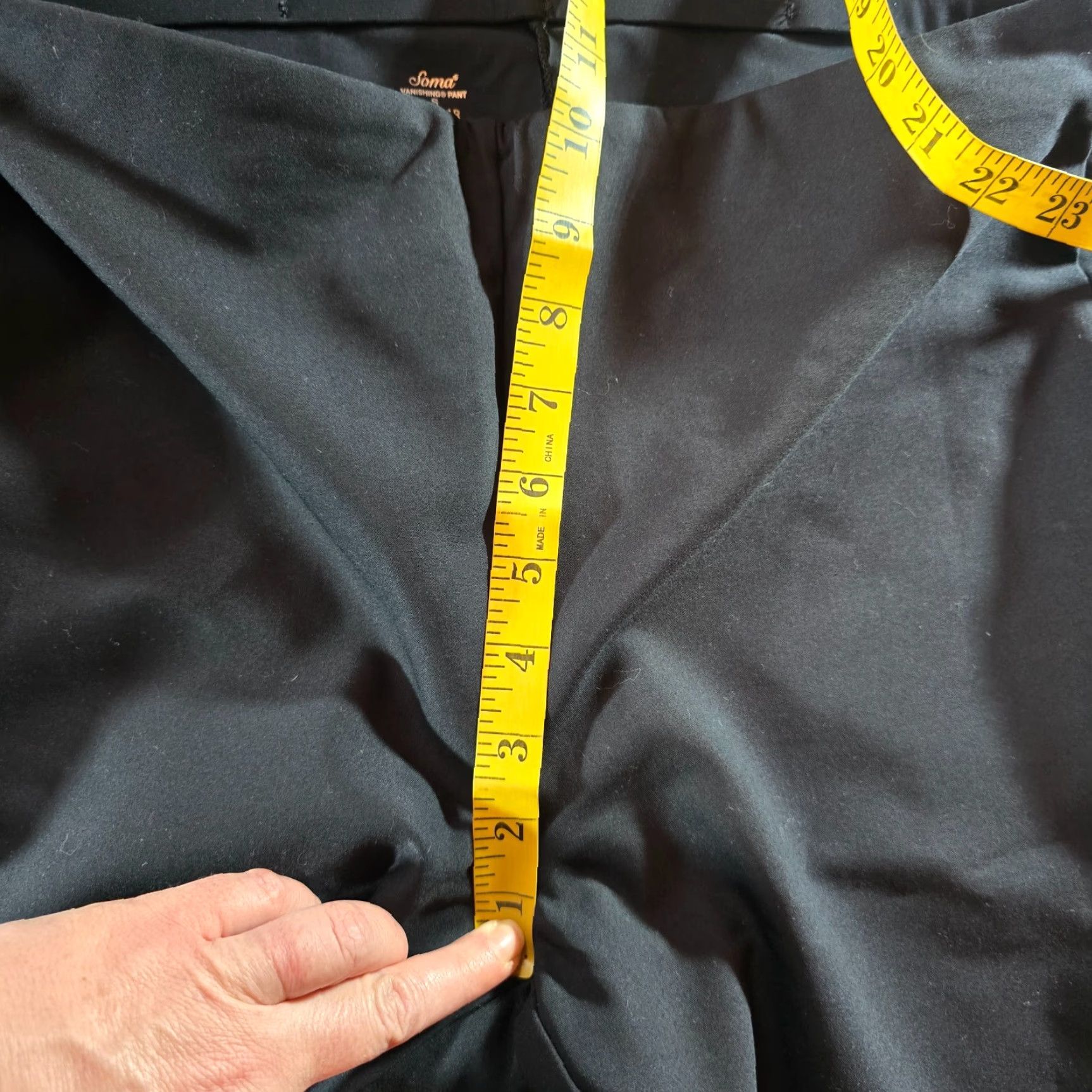 Vintage Soma Pants Women Size Small Black Ponte Straight Leg Stretch Dress Pants Capsule Basic Size 28" / US 6 / IT 42 - 5 Thumbnail