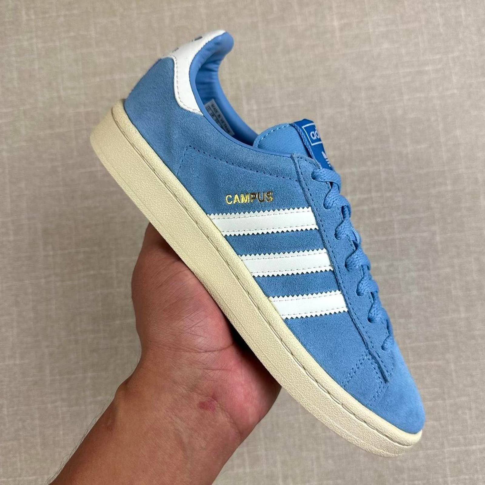image of 2018 Adidas Campus Cloud Blue Shoes, Women's (Size 6.5)