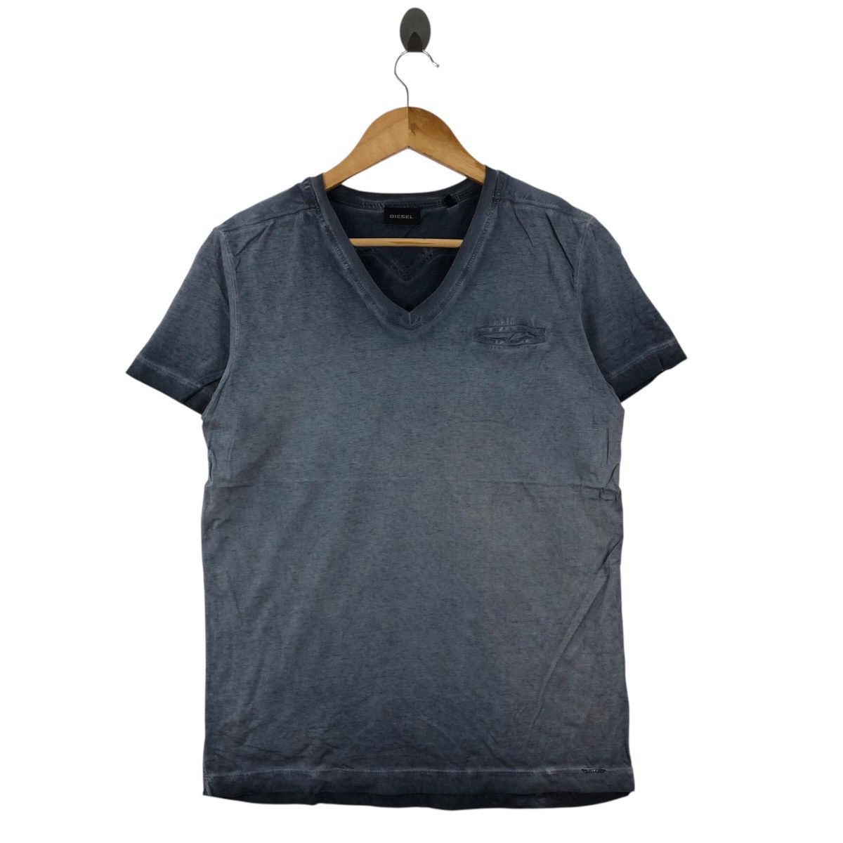 Diesel DIESEL V Neck T Shirt Faded Trash Design Size S Size US S / EU 44-46 / 1 - 1 Thumbnail