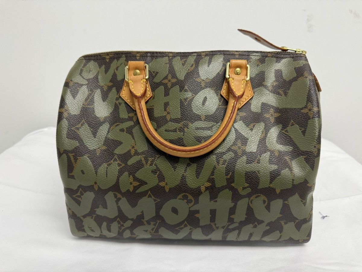 Louis Vuitton × Stephen Sprouse Louis Vuitton Stephen Sprouse Green Graffiti Speedy 30 Size ONE SIZE - 6 Thumbnail