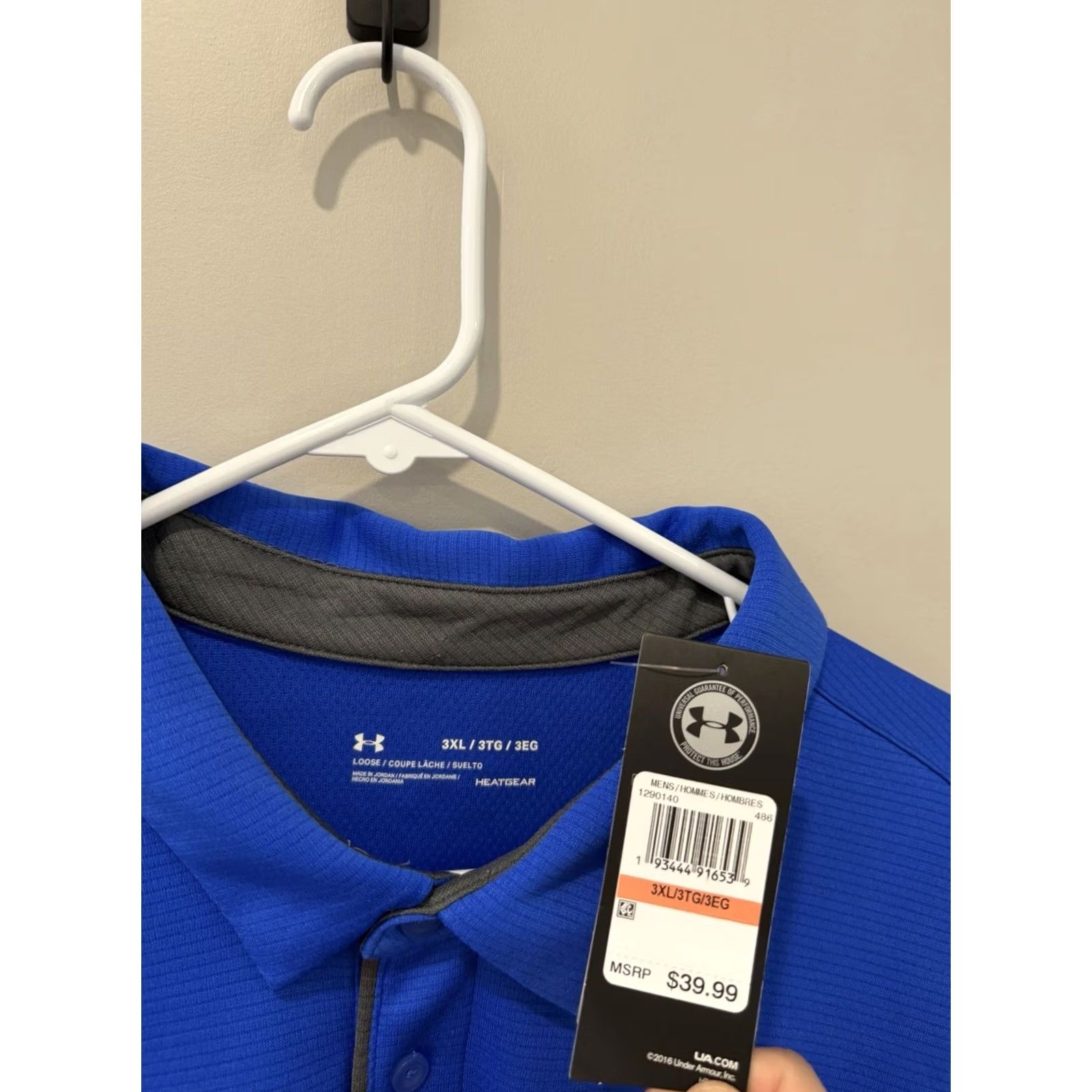 Under Armour Under Armour Polo Shirt Mens 3XL Loose Blue Stretch Casual Performance NEW Size US XXL / EU 58 / 5 - 3 Thumbnail