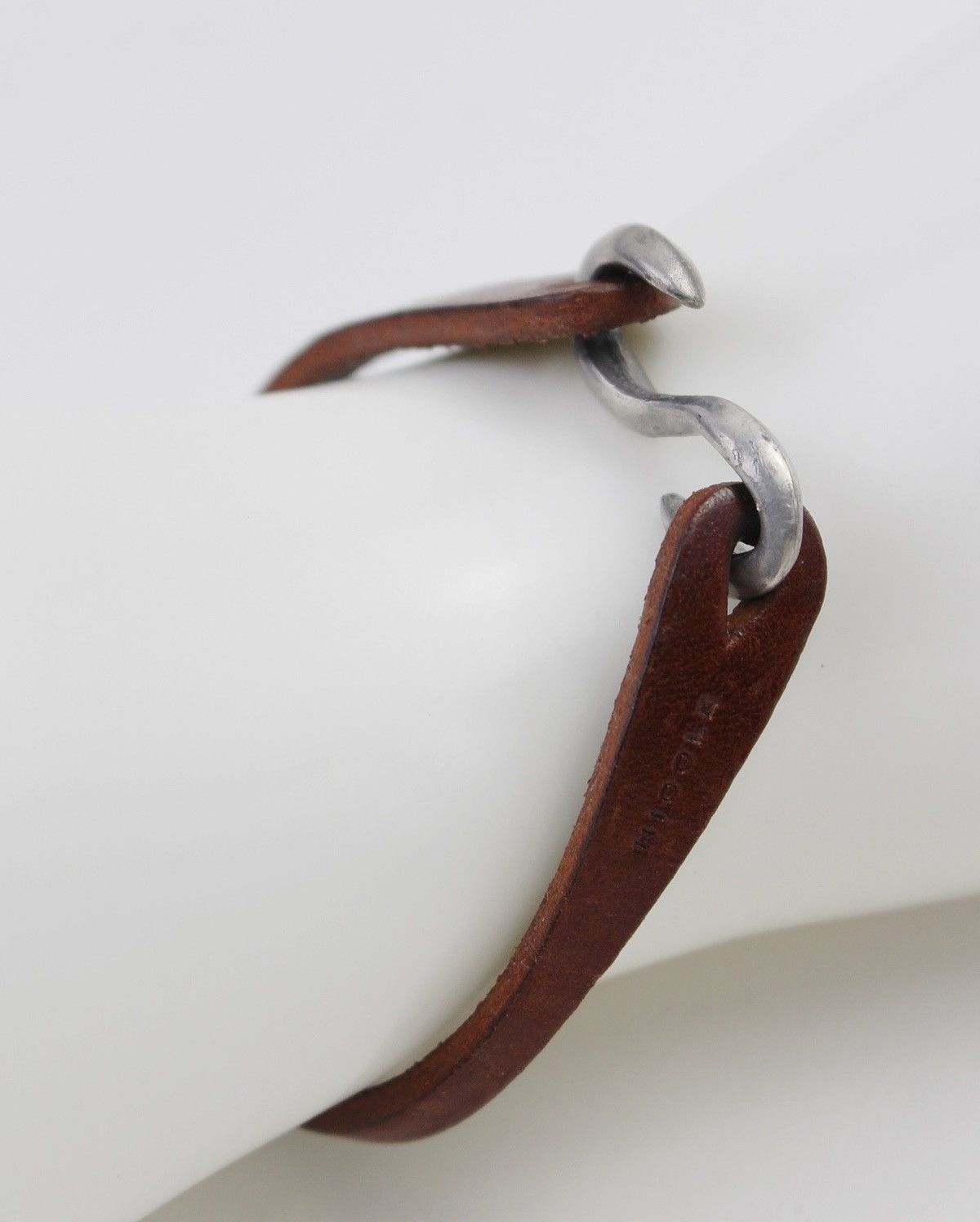 Nicole Club 2000S NICOLE CLUB FOR MEN LEATHER HOOK BRACELET Size ONE SIZE - 4 Thumbnail