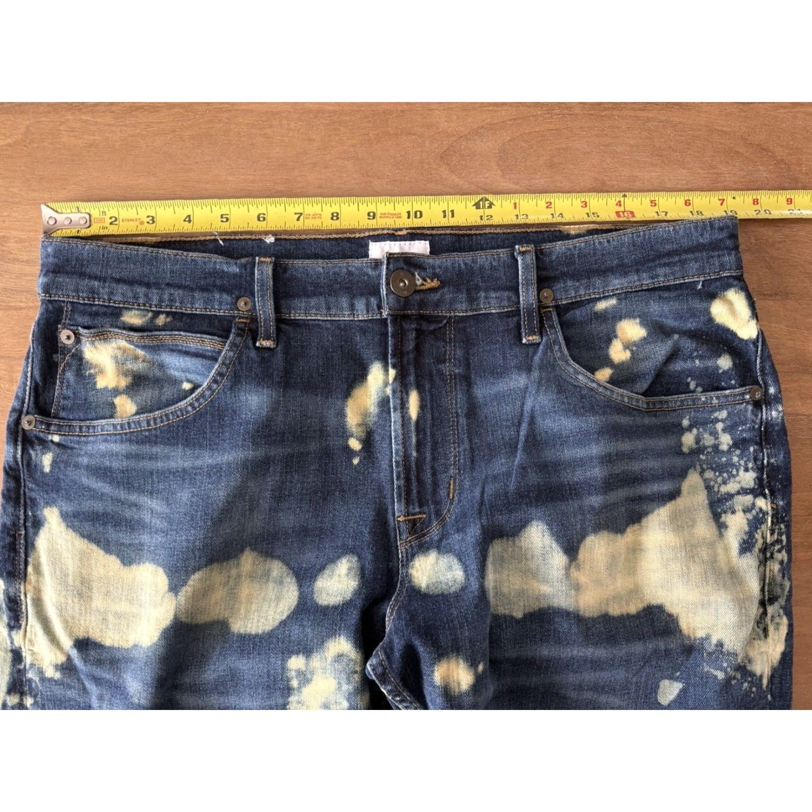 Hudson Hudson Jeans Hudson Blake Slim Straight Jeans Mens 36 Denim Blue Splatter 5-Pocket Logo casual slim fit Size US 36 / EU 52 - 7 Thumbnail
