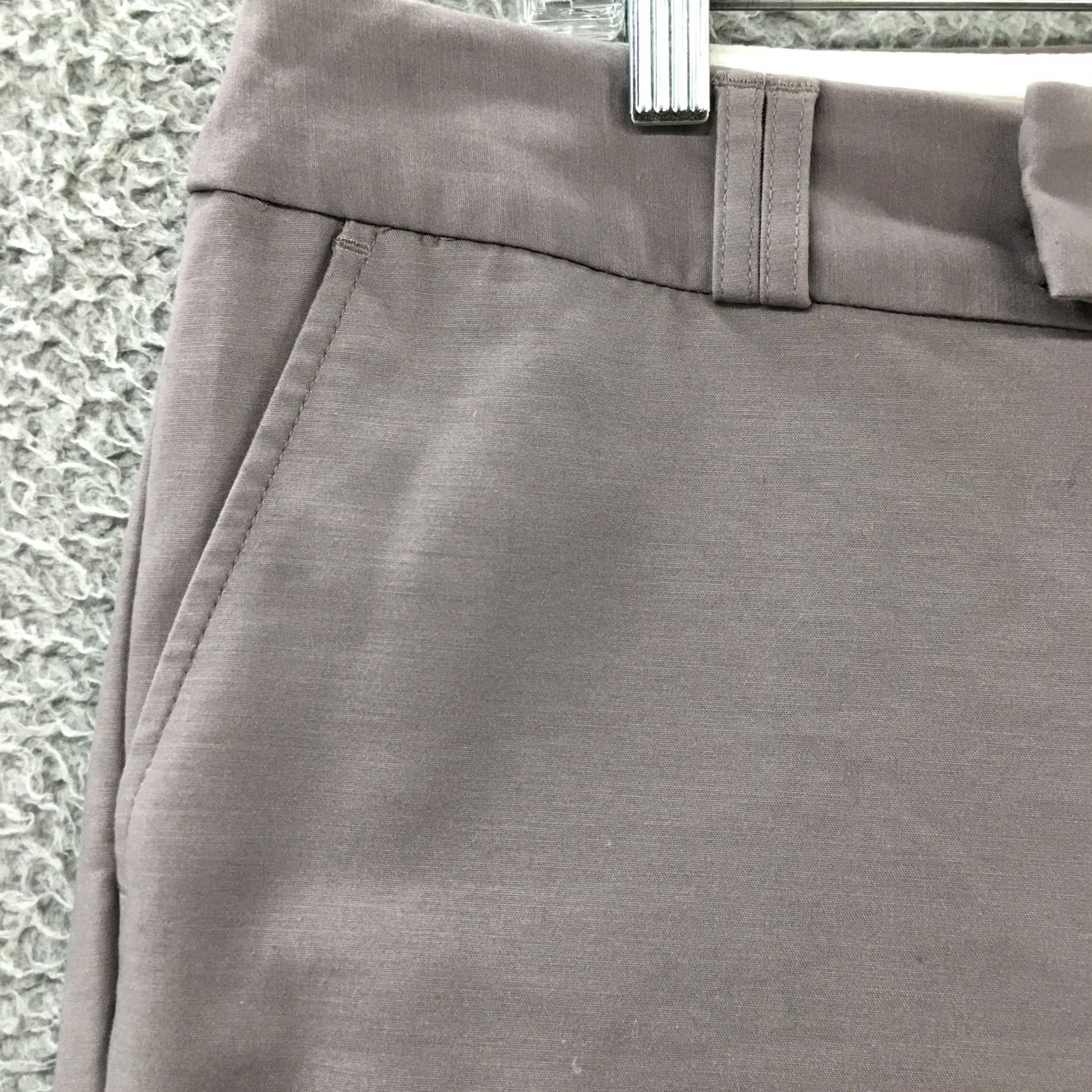 Banana Republic Banana Republic Jackson Fit Dress Pants Womens 10 Short Gray Dress Pants Pockets Flat Front Cotton Blend Regular Mens Womens Girls Size 32" / US 10 / IT 46 - 4 Thumbnail
