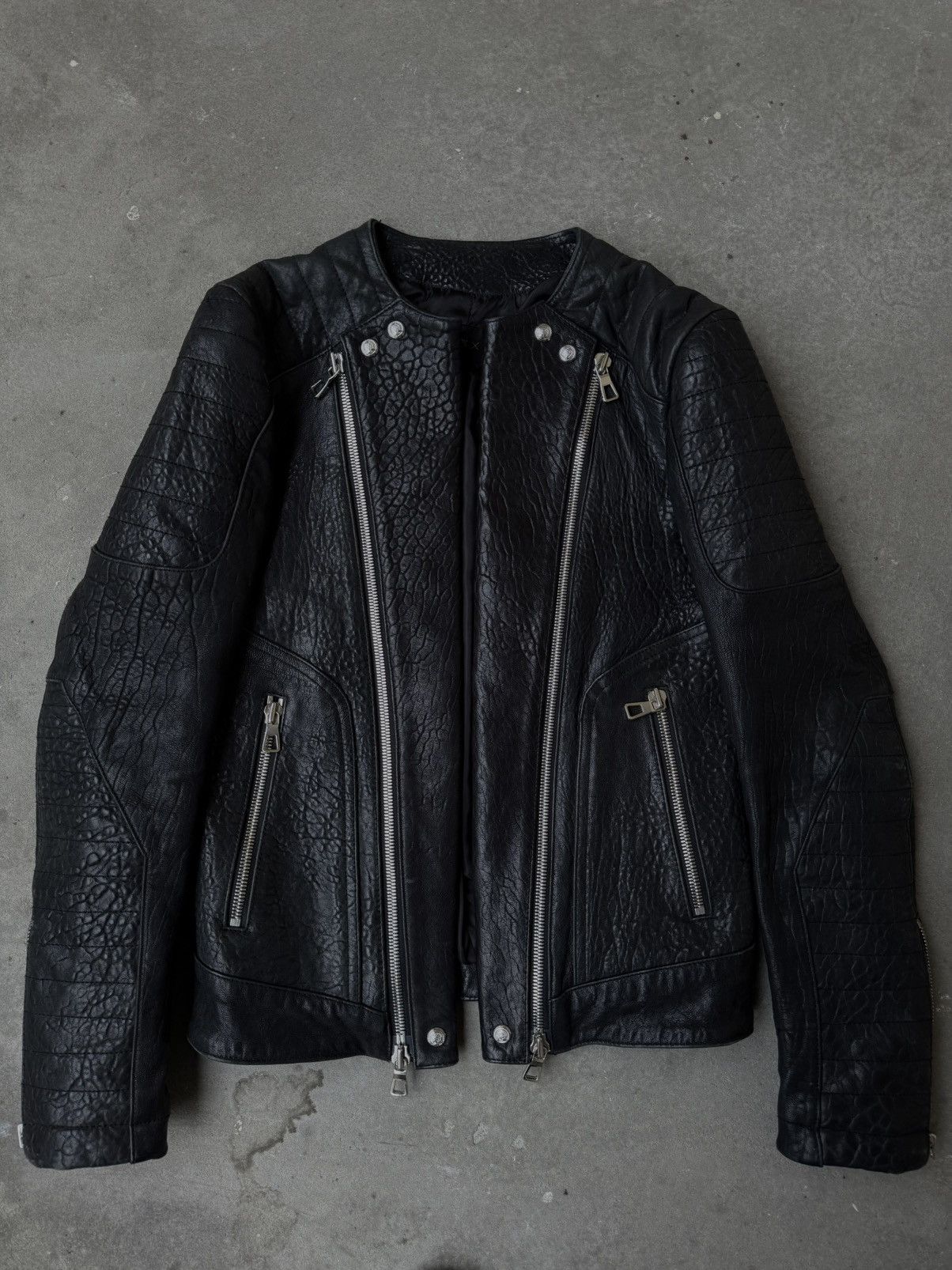 Balmain × H&M AW15 Balmain x H&M Biker Leather Jacket Size US S / EU 44-46 / 1 - 2 Thumbnail