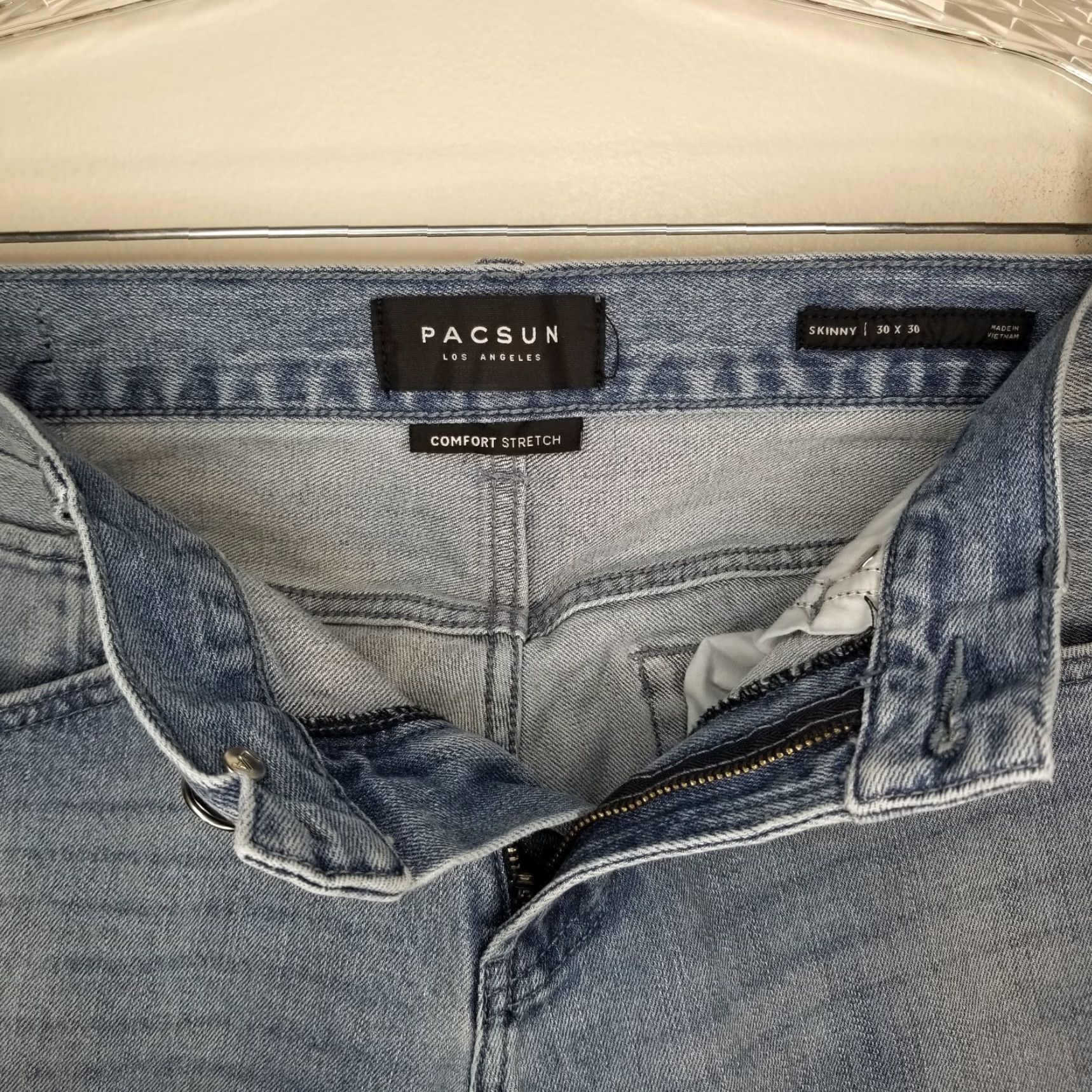 Pacsun PACSUN Jeans Men Comfort Stretch Skinny Light Blue 30x30 Mens Size US 30 / EU 46 - 3 Thumbnail