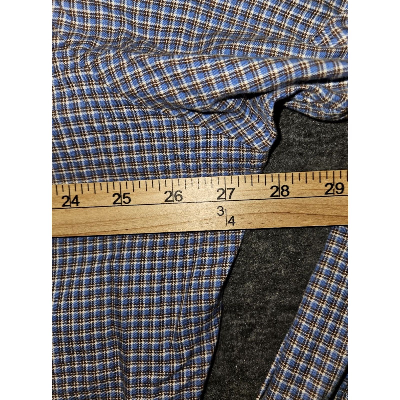 Ralph Lauren Ralph Lauren Button Down Shirt Men's 2XLT Blue Check Cotton Long Sleeve Preppy Size US XXL / EU 58 / 5 - 3 Thumbnail