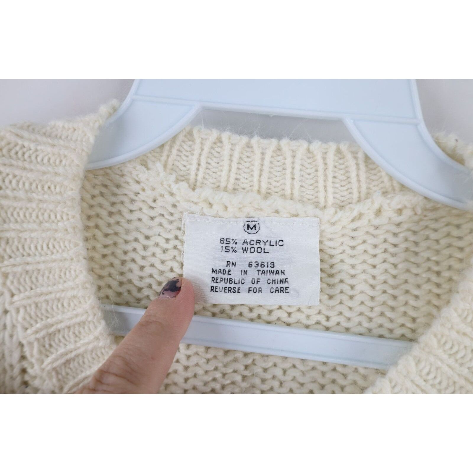 Vintage Vintage 70s Streetwear Distressed Wool Blend Kit Sweater Size M / US 6-8 / IT 42-44 - 6 Thumbnail