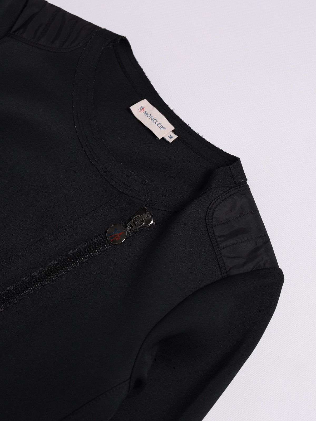 Moncler Moncler Biker Nylon Jacket Navy Crop Zip Size M / US 6-8 / IT 42-44 - 7 Thumbnail