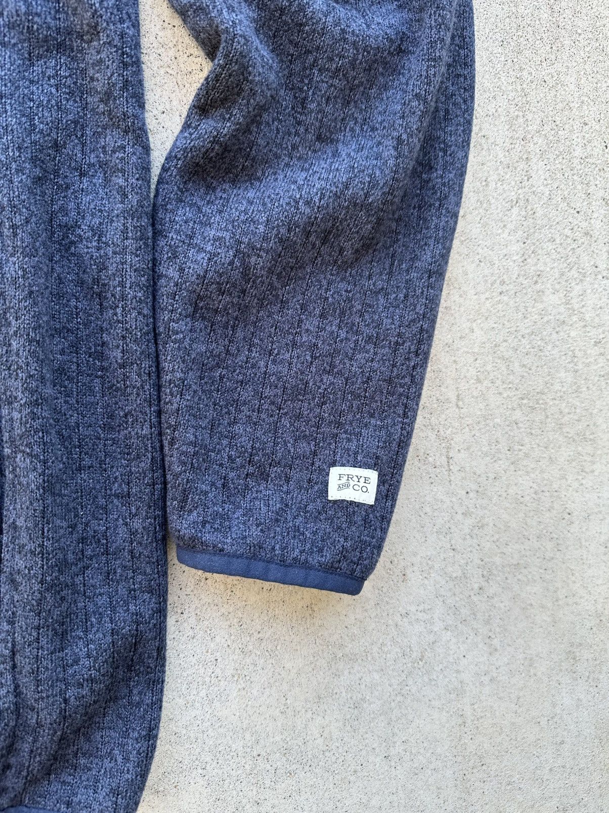 Frye Frye And Co Hoodie Men Size Large Button Front Blue Size US L / EU 52-54 / 3 - 3 Thumbnail