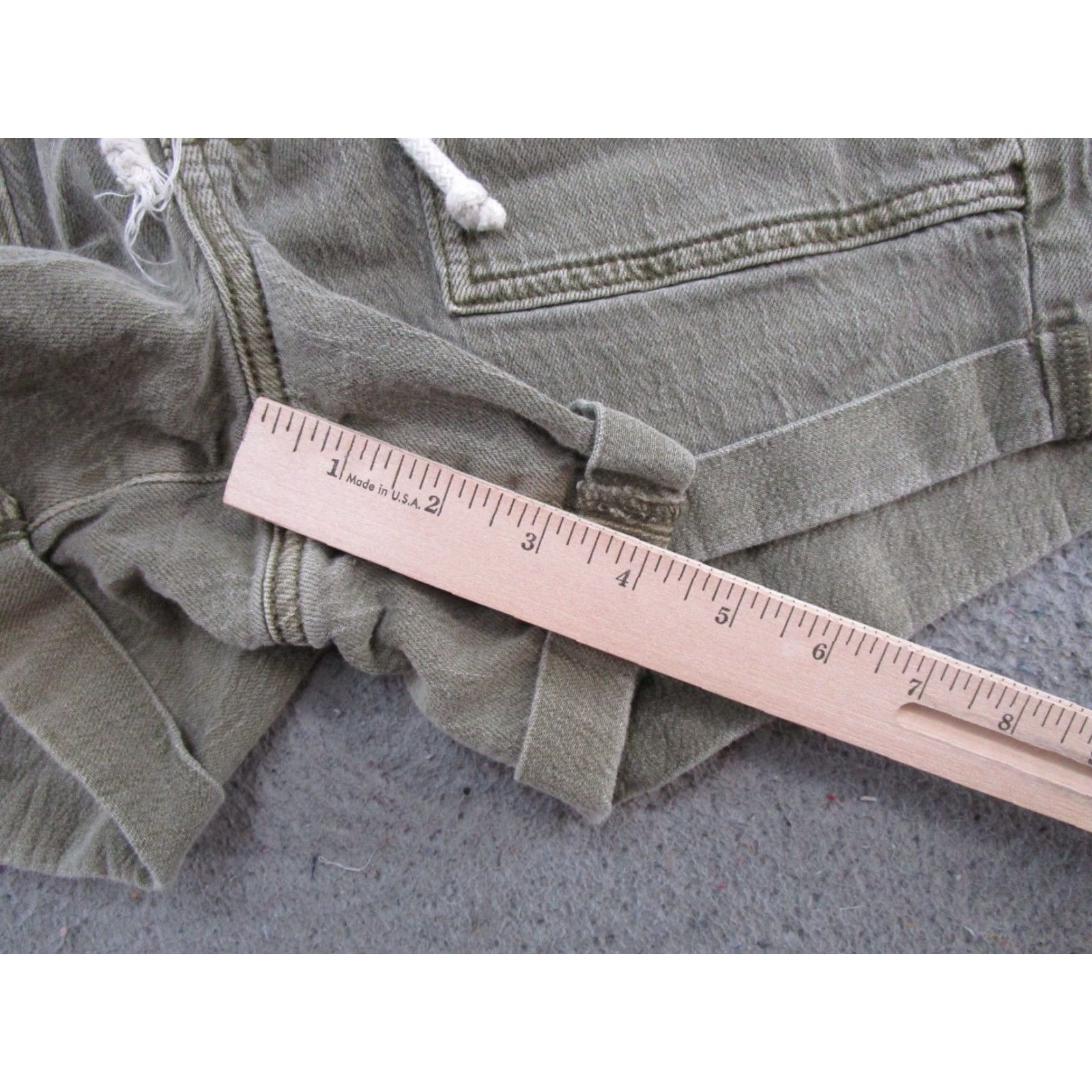 American Eagle Outfitters American Eagle Outfitters Shirt Womens Olive Army Green Size 10 Stretch Elastic Waist Casual Daytime Summer Spring Size ONE SIZE - 6 Thumbnail