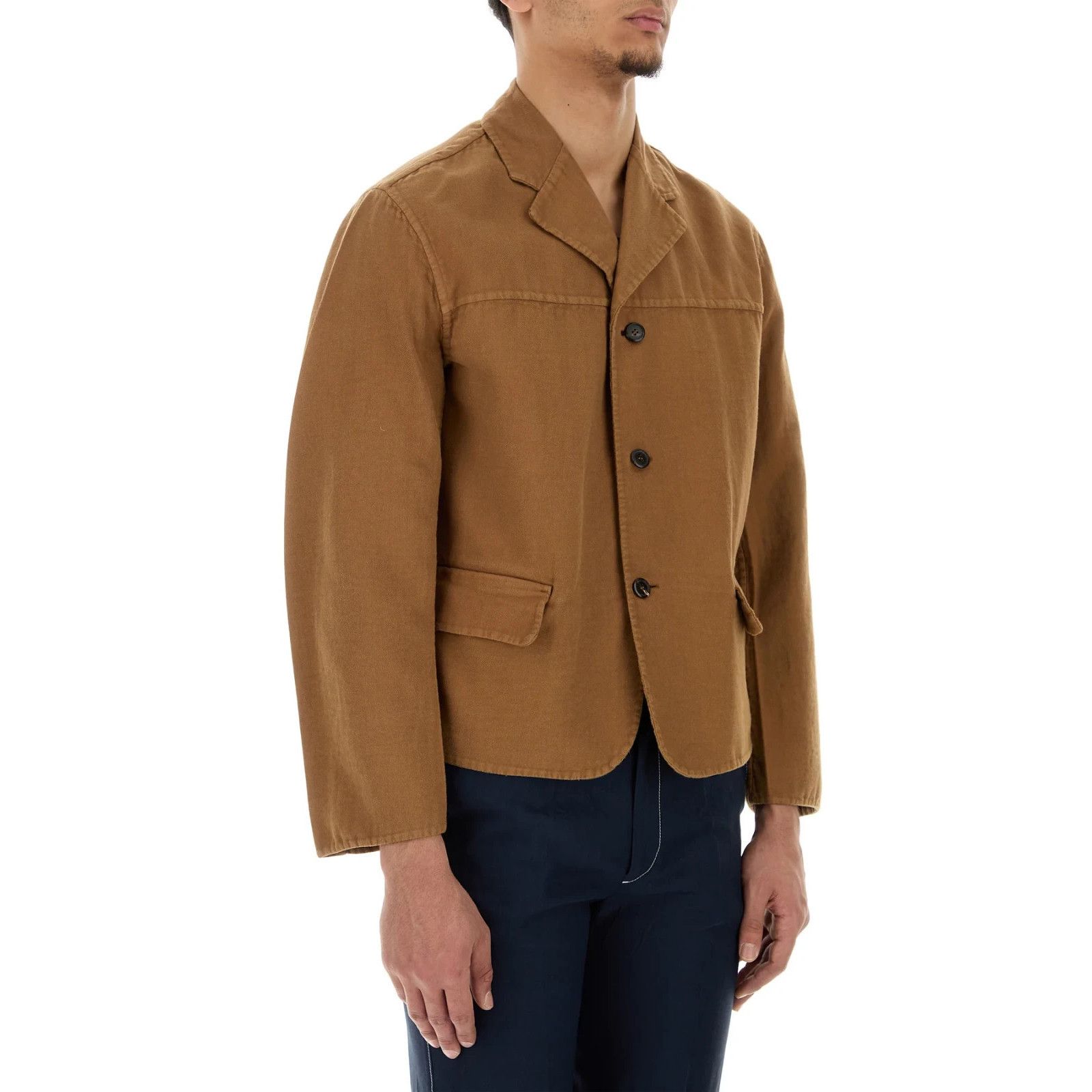 Prada PRADA Biscuit Cotton Blazer New & Authentic (Men's size:48;) Size US M / EU 48-50 / 2 - 3 Thumbnail