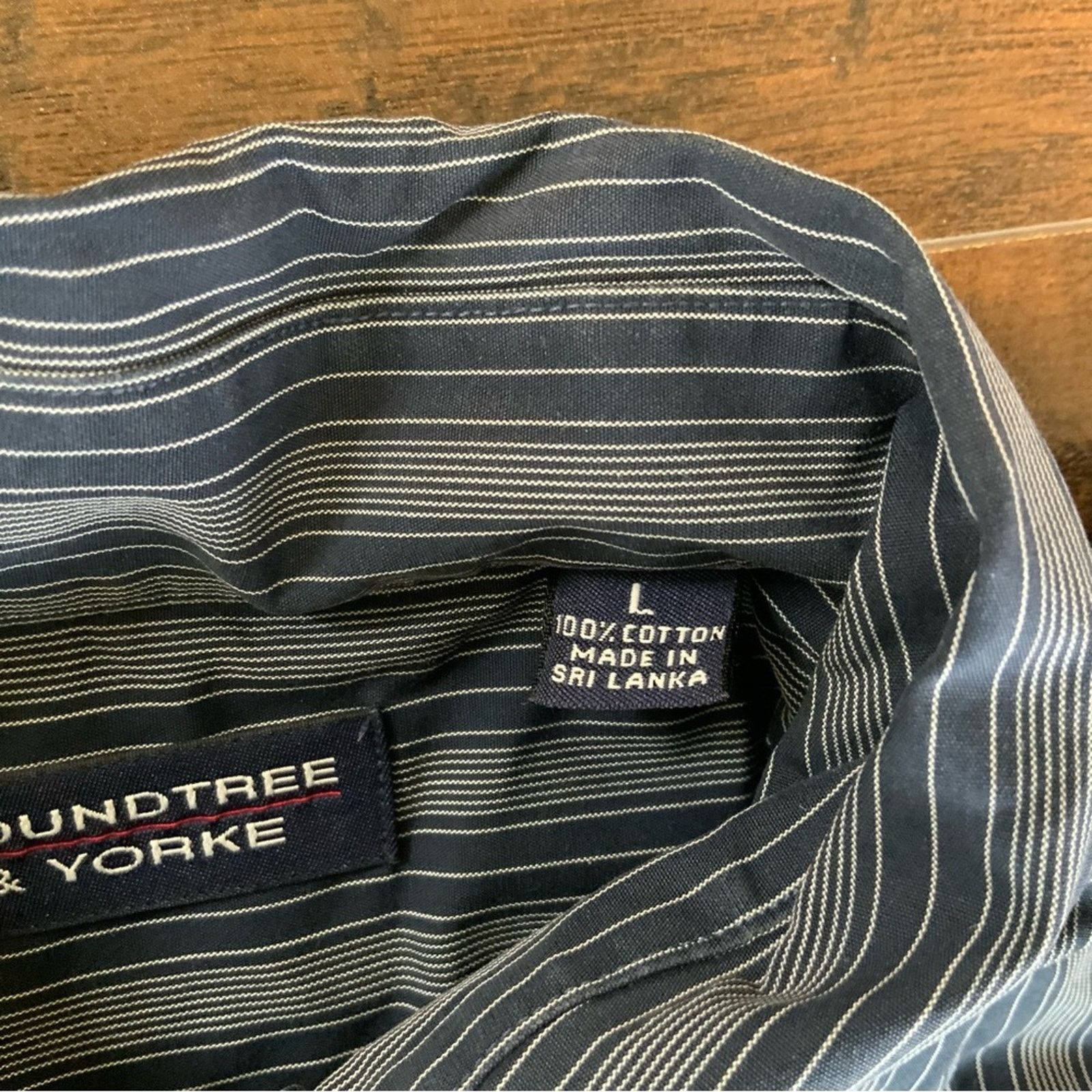Roundtree & Yorke Striped button up shirt Size US L / EU 52-54 / 3 - 3 Thumbnail