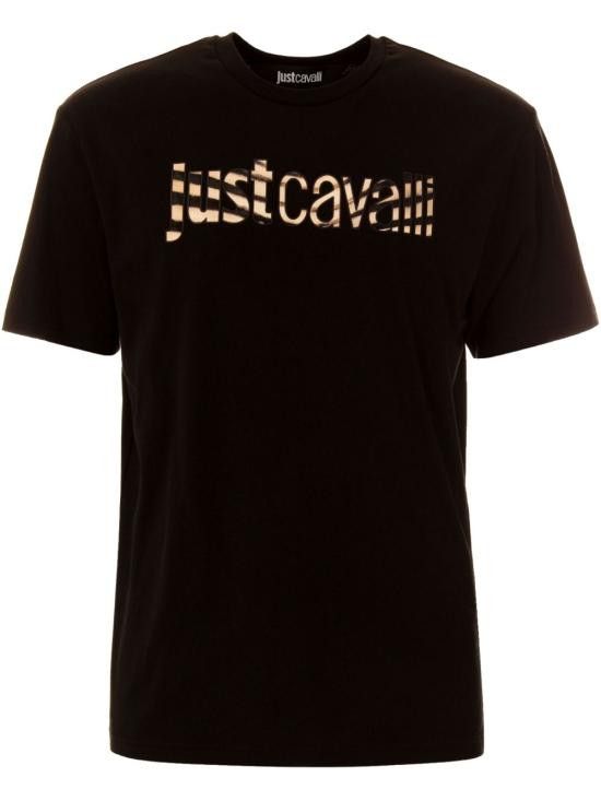 Just Cavalli JUST CAVALLI Men T-Shirts 78OAHE21 CJ110899 Black Size US XL / EU 56 / 4 - 1 Thumbnail