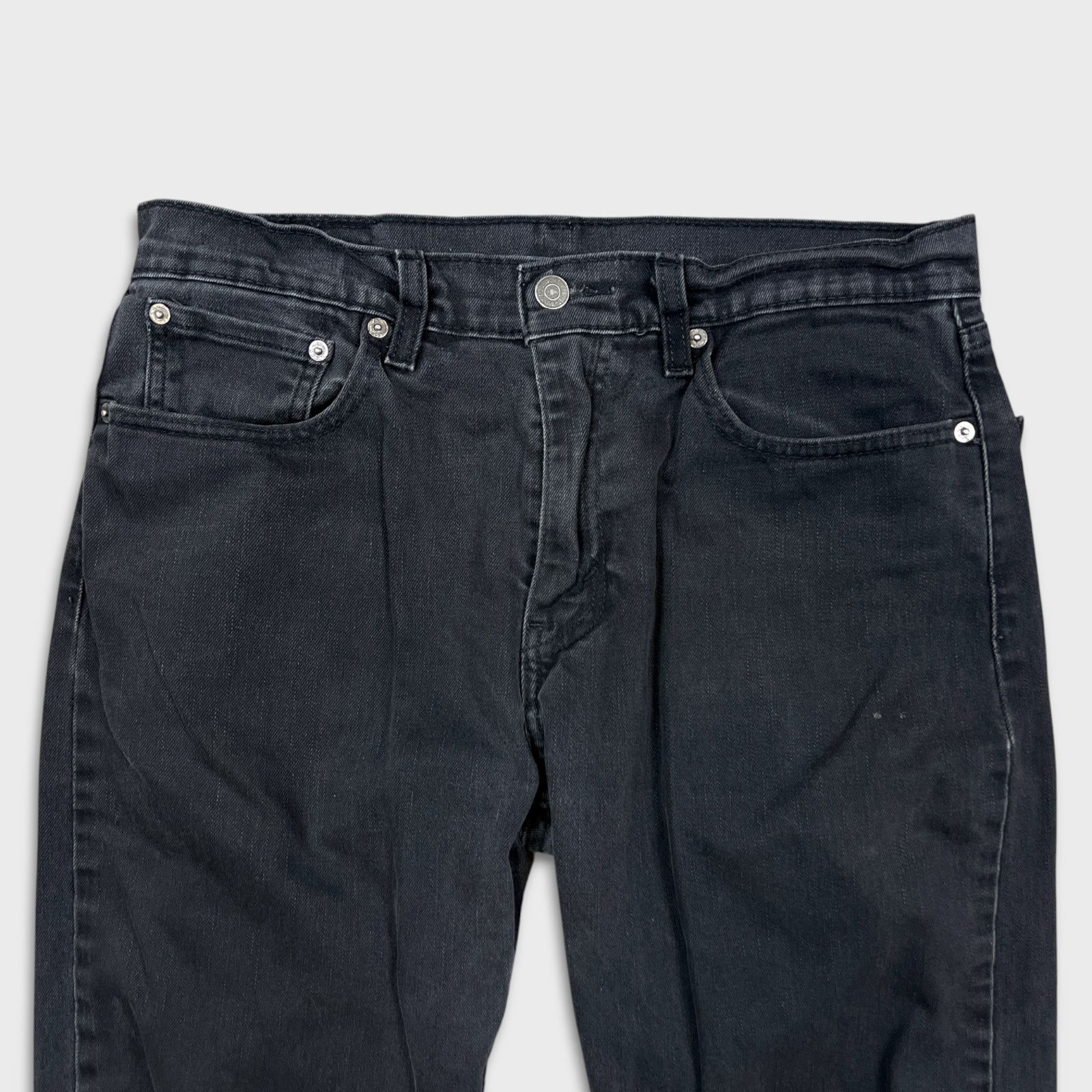 Levi's × Vintage Levi's 502 Jeans 32x32 Black Regular Taper Fit Faded Denim Size US 32 / EU 48 - 2 Thumbnail