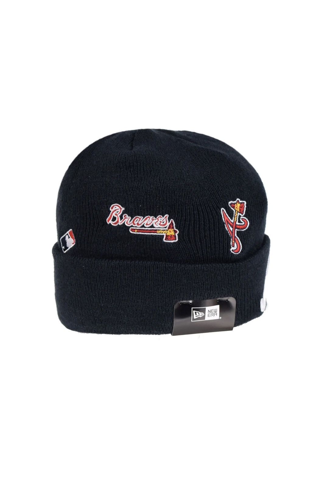 MLB × New Era New Era Braves MLB Cuffed Knit Beanie Size ONE SIZE - 2 Thumbnail