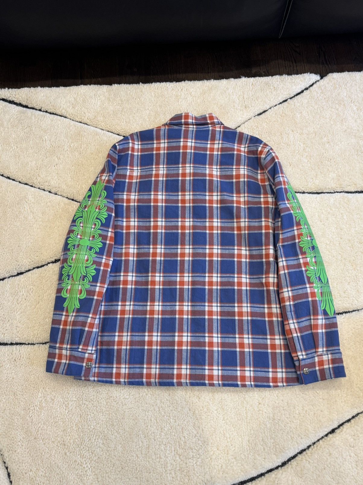 Chrome Hearts Chrome Hearts Padded Flannel Shirt/Jacket Size US XL / EU 56 / 4 - 2 Thumbnail