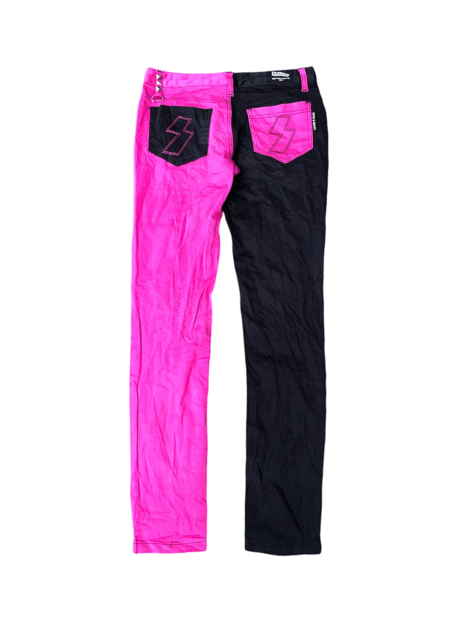 Japanese Brand Super lovers rock Balck pink Pants Size 27" / US 4 / IT 40 - 9 Thumbnail