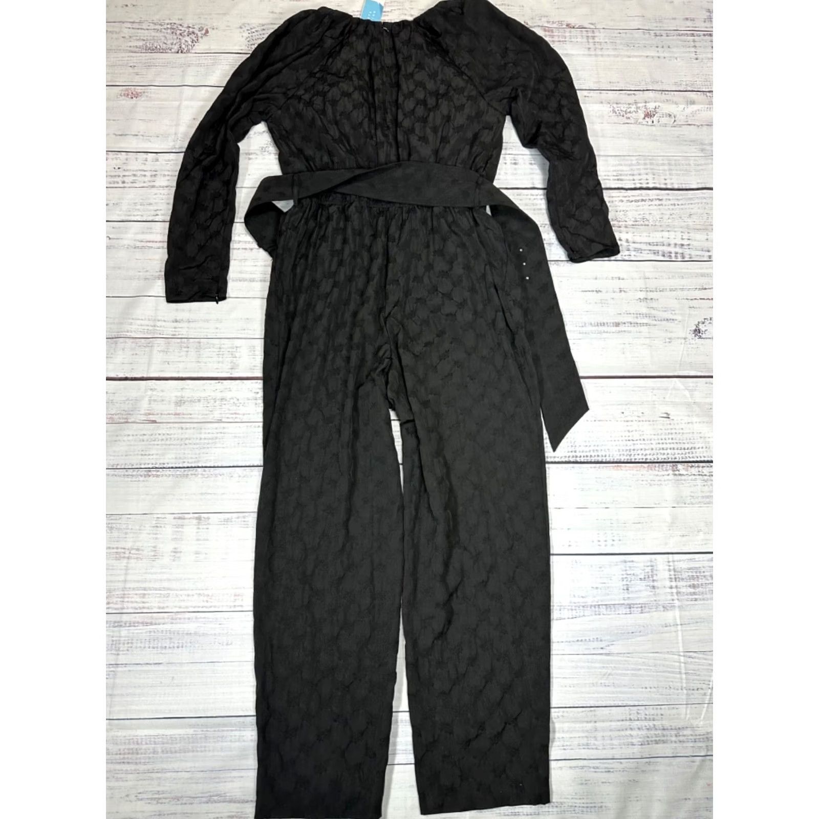 Tanya Taylor Tanya Taylor Jumpsuit Womens S Black Belted Long Sleeve New Size S / US 4 / IT 40 - 7 Thumbnail