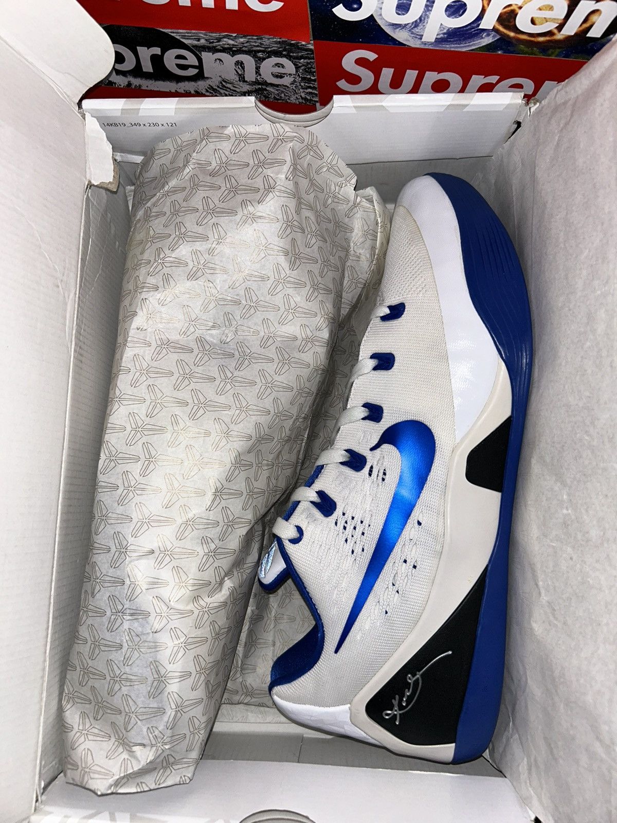 Nike Nike Kobe 9 EM TB White Game Royal 685776-140 size 14 w/ box Size US 14 / EU 47 - 13 Thumbnail