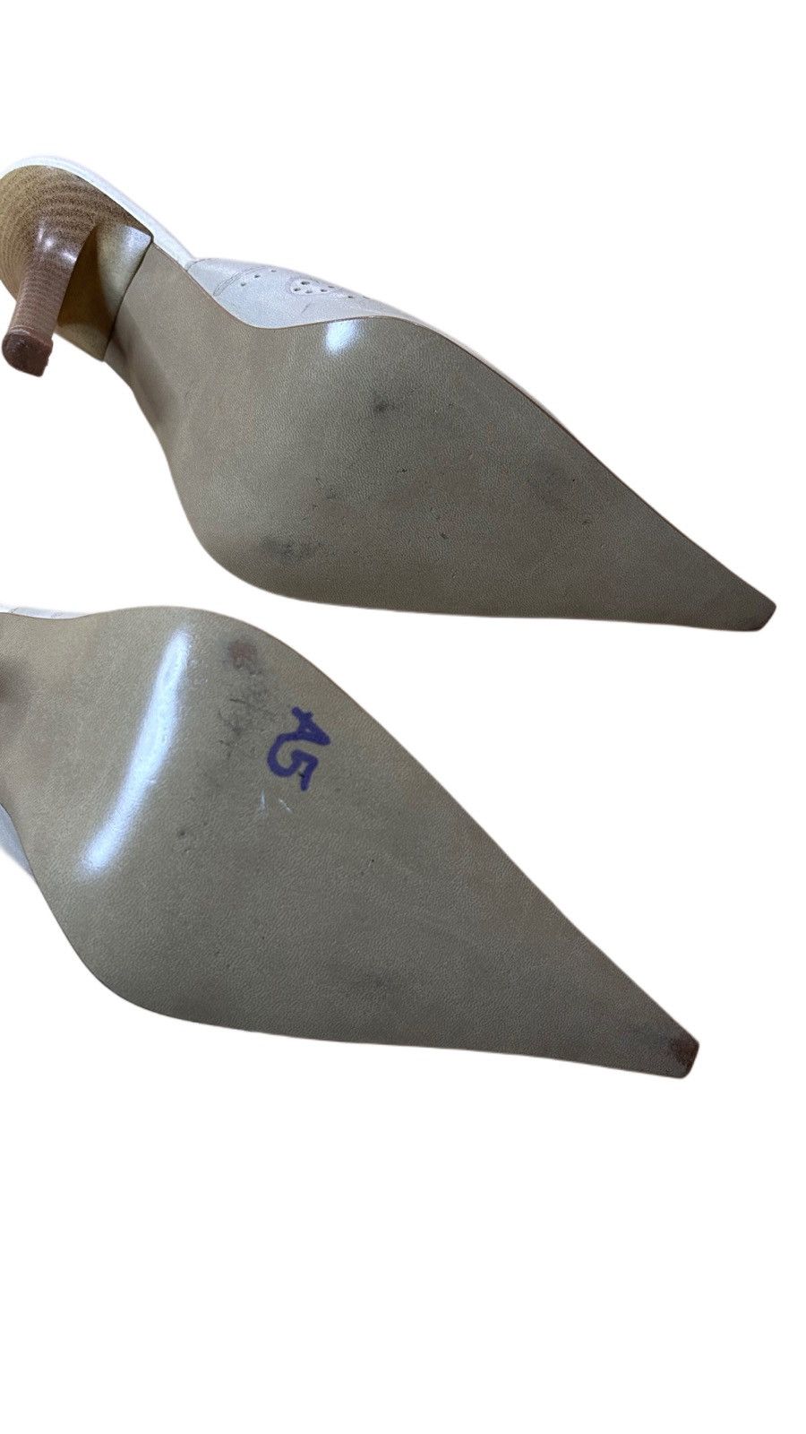 Designer × Vintage Vintage Leather Western Pointy Mules Size US 7 / IT 37 - 4 Thumbnail