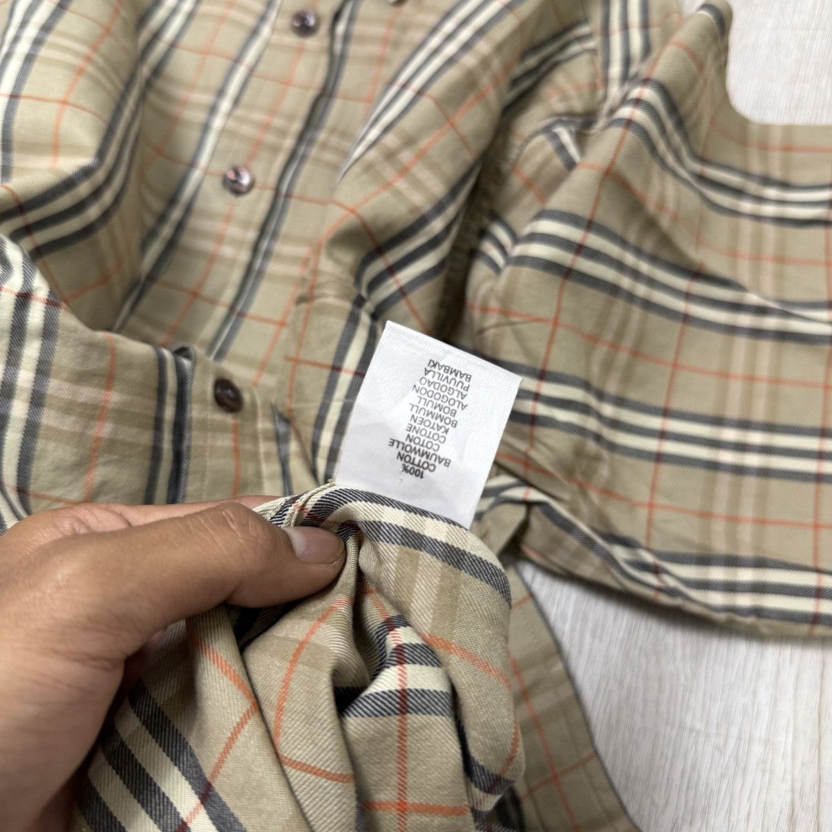 Burberry BURBERRY nova check button up shirt Size US XL / EU 56 / 4 - 6 Thumbnail