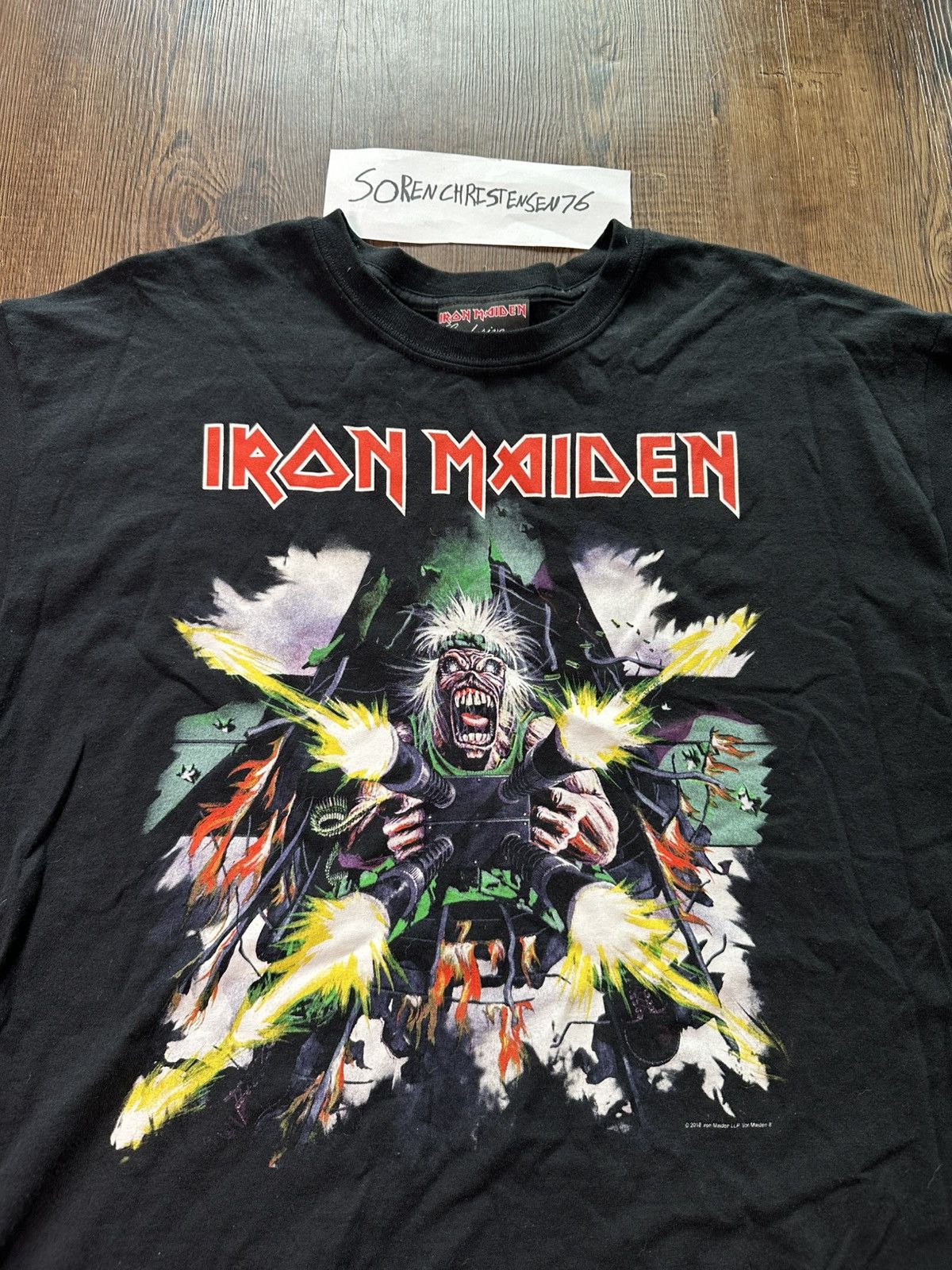 Iron Maiden Iron Maiden Tour T-Shirt Size US XL / EU 56 / 4 - 2 Thumbnail