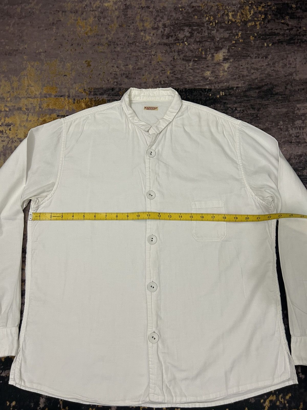 Kapital Kapital Long Sleeve Big Button White Shirt Size US M / EU 48-50 / 2 - 14 Thumbnail