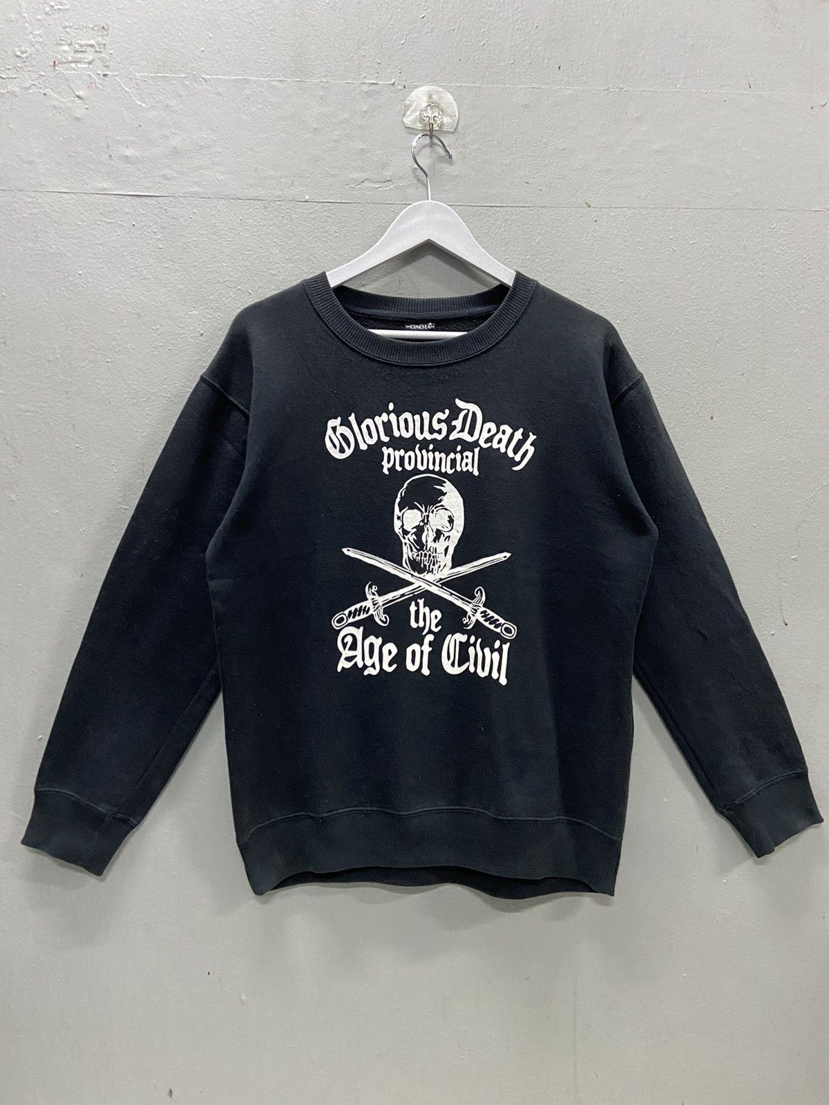 Japanese Brand GLORIOUS DEATH PROVINCIAL THE AGE OF CIVIL SKULL SWEETSHIRT Size US M / EU 48-50 / 2 - 1 Thumbnail