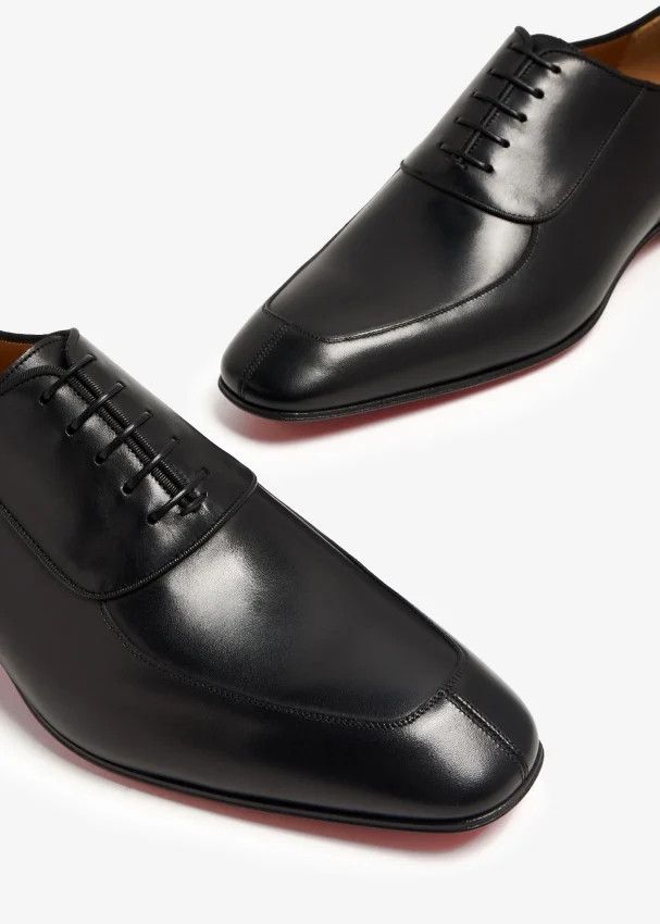 Christian Louboutin o1s1wg110924 Lafitoch Flat Calf Shoes in Black Size US 9 / EU 42 - 4 Thumbnail