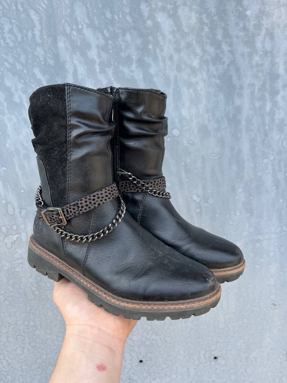 If Six Was Nine × Japanese Brand × Vintage Vintage As 98 Guidi style Leather Faded Biker High Boots Size US 6 / IT 36 - 1 Thumbnail
