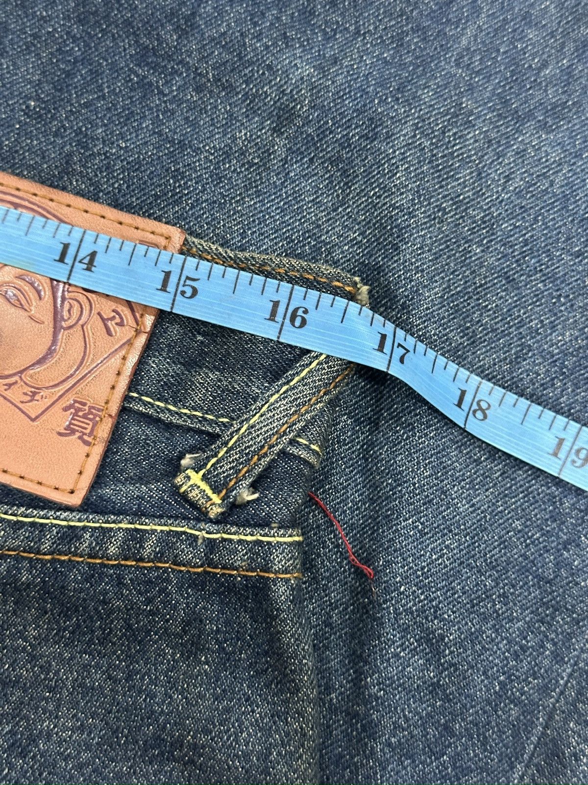 Japanese Brand Evisu Jeans With Embroidered Dragon Vs Tiger Theme Size US 33 - 16 Thumbnail