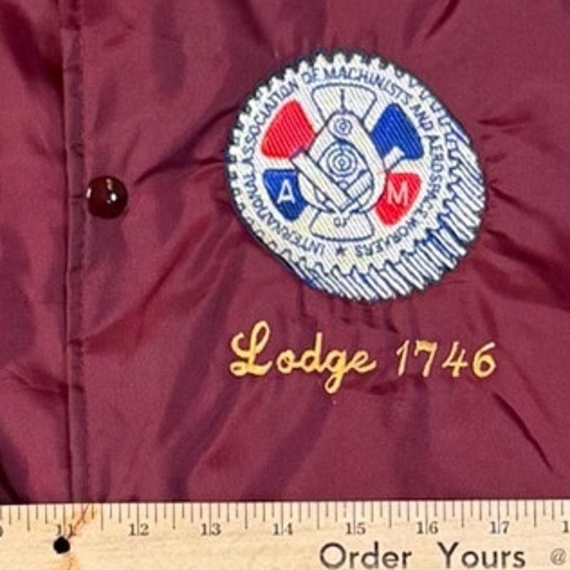 Vintage Vintage Bomber Varsity Jacket Machinists Aerospace Union Size US XL / EU 56 / 4 - 6 Thumbnail