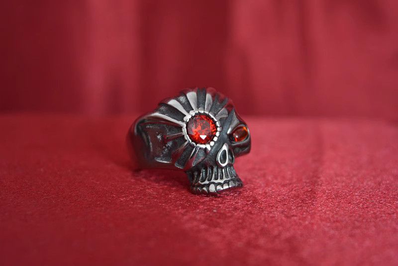 Jewelry Skull Matchless Jewelry Rings Open Chrome Ring (Size 7-13) Size ONE SIZE - 3 Thumbnail